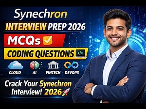 Synechron Company Interview Questions🔥Campus Drive MCQs + Coding Explained 💡