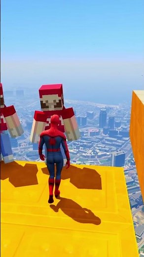 GTA 5 Epic Water Ragdolls Spiderman Jump/Fails Ep 1281 #shorts