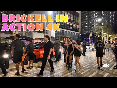 BRICKELL MIAMI NIGHTLIFE 2025 🌃🔥 LUXURY STREETS & CRAZY ENERGY IN 4K | MIAMI FLORIDA VLOG