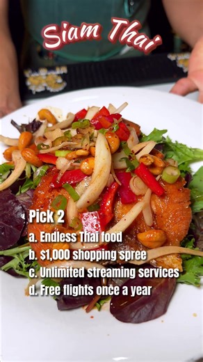 Pick 2: A, B, C, or D? Hardest decision ever when the food looks this good! Siam Thai always delivers on the flavor. 📍123 Sycamore St Decatur Ga 30030 #atlfoodie #atlmusteats #atlfood #atlhappyhour #decatureats