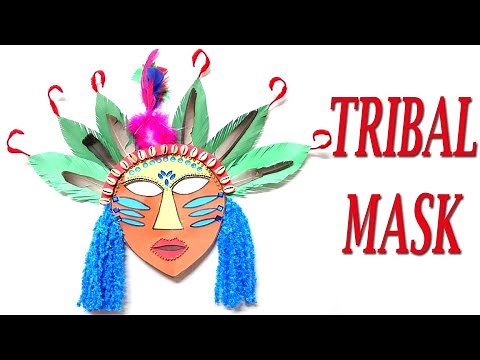 #TribalMask TRIBAL MASK MAKING | Arunachal Pradesh Tribal Mask | Sikkim Tribal Mask | DIY STATE MASK