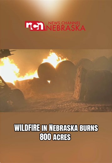 Three homes were evacuated after a wildfire burned about 800 acres and starched nearly five miles in a western Nebraska county.