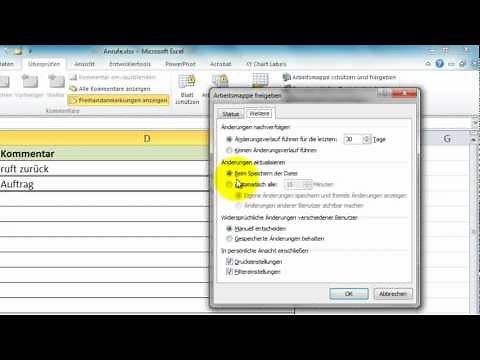 Excel # 240 - Arbeitsmappe gemeinsam nutzen - Freigeben
