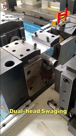 Robot Arm + Dual-End Swaging: Automated CDC Damper Tube Production Line | CDC damper manufacturing