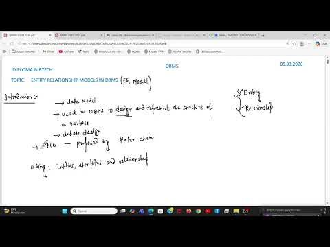 ENTITY RELATIONSHIP MODEL|ER MODELS|ENTITY & ATTRIBUTES AND THEIR TYPES|DBMS | Dh Sir Classroom