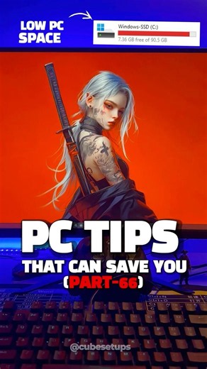Free Up PC Space in Seconds with This Hidden Windows Trick, (part 66)#pctips #windows #techtips