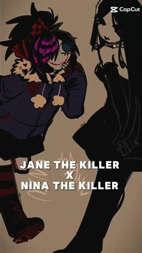Jane the killer x nina the killer (Creepypasta)🖤💜🔪