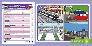 Transport: Blanks Levels of Language Levels 1 - 4 Activity Pack