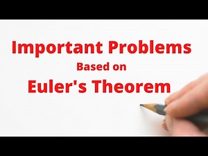 Problems Based on Euler's Theorem | Part- 8 Engg. Mathematics | Partial Differentiation