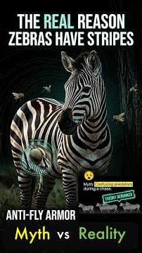 The Real Reason Zebras Have Stripes - Not Camouflage!