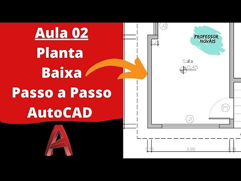 Aula 02 Planta Baixa Passo a Passo no AutoCAD – Desenho das paredes externas