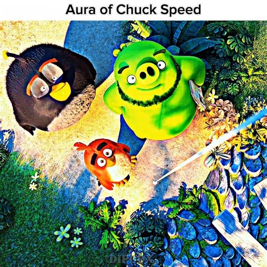 Aura of Chuck Speed ☠️🔥#edit #aura #angrybirds #cartoonglowups #viral #funk