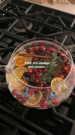 Cristin Cooper on Instagram: "Simmer pots all day every day. Comment “simmer pot” for the links!! Details below. ✨ Simmer pot (you can’t mess it up). A handful of cranberries, about a tablespoon of cloves, 2 cinnamon sticks, a handful of dehydrated oranges & fresh rosemary (or tree clippings). Simmer on low & enjoy! You can also add a dash of vanilla!"