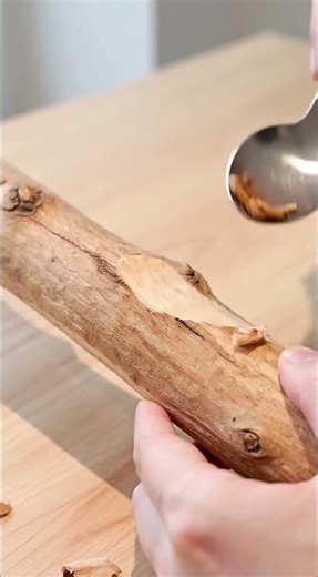 Oddly Satisfying Spoon Carving ASMR 🪵 Relaxing Sounds