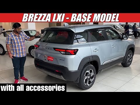 Brezza Base Model 2023 - Walkaround with On Road Price, Accessories