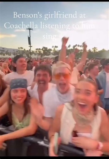 Benson Boone and Maggie Thurman at Coachella 2025