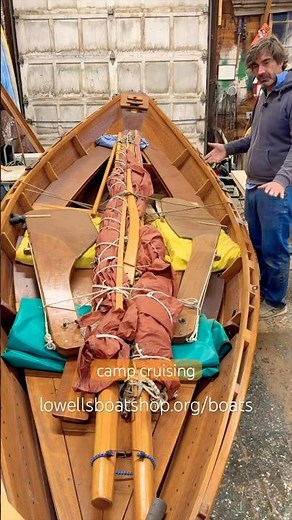 BOAT TOUR: A mahogany dory?! #woodenboat #sailboat #sailing #boatforsale #maritime