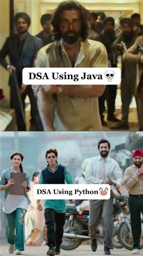 DSA Using Java & Python Difference🤩🤩 #java #dsa #python #programming #coding #motivation #mcawali