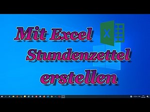 Create a timesheet with Excel | Time tracking