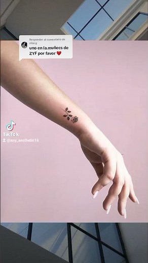 Ideas de tatuajes bonitos en la muñeca. 🖤✨