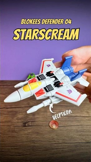 Blokees Defender 04 Starscream #shorts #viralshorts #blokees #transformers #decepticons #toys