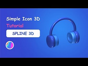 How To Make 3D Headphone Use Spline Design | Spline 3D Tutorial