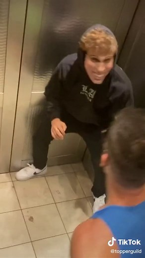 Elevator scare PRANK 🤣 this guy lost it when the lights went out #prank
