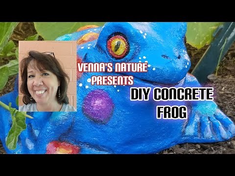 DIY Concrete Frog