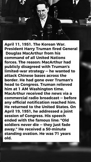 What General MacArthur Did When Truman Fired Him