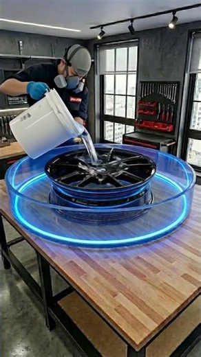 Making a Luxury BMW Wheel Epoxy Table! 🤯