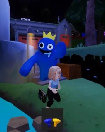 Rainbow Friends chapter 2 Blue Monster jumpscare #roblox #robloxjumpscare