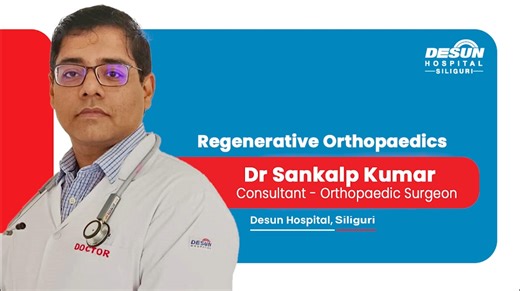 Dr. Sankalp Kumar, Consultant – Orthopaedic Surgeon at Desun Hospital, Siliguri, talks about the advancements in orthopaedic pain management. He explains that while steroid injections were once the standard treatment for osteoarthritis, shoulder pain, and tennis elbow, regenerative therapies like Platelet-Rich Plasma (PRP) now offer both pain relief and tissue regeneration in grade 2 and 3 osteoarthritis. Dr. Kumar also highlights the use of BEVAC injections for young patients with avian hip con
