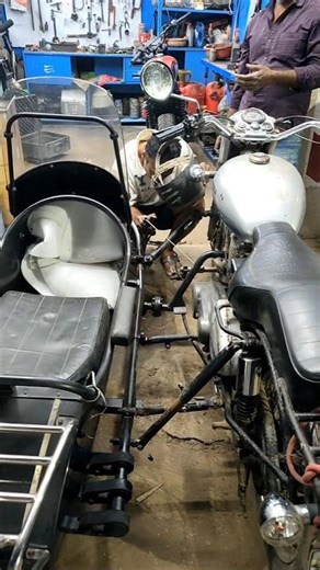 Bullet & Side car setup #sidecars #sidecar #royalenfield