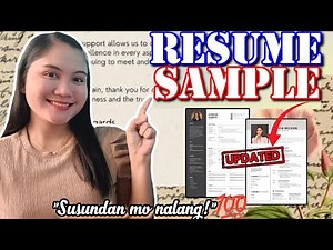 RESUME / CURRICULUM VITAE 2025 SAMPLE (SURE NA HIRED KA!) 💯