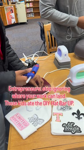 We pulled up to Cedar Grove High School for Georgia State’s Outbound Program, and these kids ate this up. The energy, the joy, the way they lit up while creating — it hit me in a different way. Here’s the real coaching moment: Your impact is bigger than the rooms you’re used to. Your gift reaches more people than you think. And sometimes the most powerful moments happen in spaces you never planned on serving. This youth community has become one of my favorite groups to show up for. They’re creat