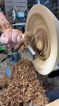Hollowing Elm #woodworking #woodturning #wood