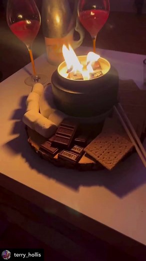 1.9K views · 15 reactions | Best romantic night idea for Valentine’s Day? S’mores for two [in pic] Petite Concrete Tabletop Fire Pit Bowl and City Bonfires Portable Fire Pits and S’mores Kits  ❤️ @terry_hollis #datenightideas | City Bonfires | Facebook