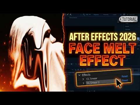 Easy Face Melt Effect After Effects 2026 Tutorial (2 CLICKS ONLY)