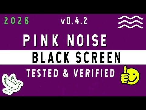 Pure Pink Noise 10 Hours | Enhanced ADHD Focus & Memory | Black Screen