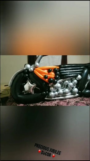 A short tutorial of how to create a mosaic balloon motorcycle 🏍