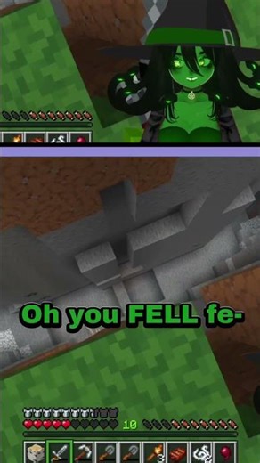 Dino leads Deve to her DEMISE #vtuber #shorts #minecraft #funny