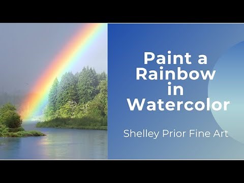 Paint a Rainbow in Watercolor