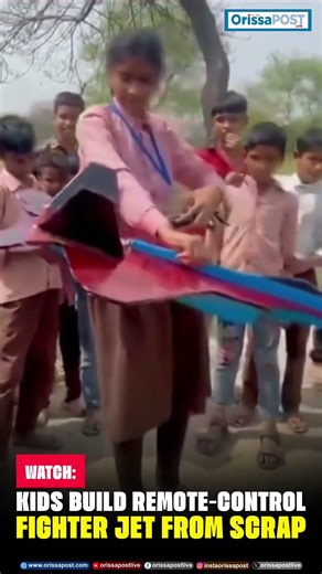 Kids Build Remote-Control Fighter Jet From Scrap