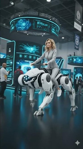 Quadruped Robot for Mountain Hiking Revealed at Miami Expo 🤯 #nextgenai