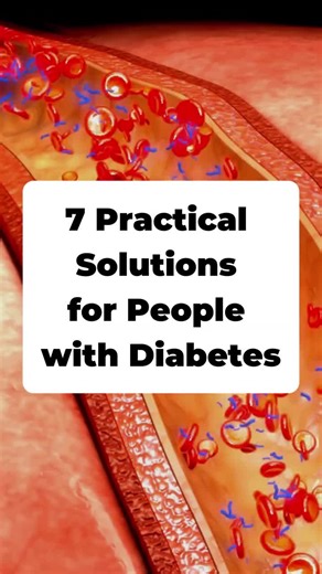 7 practical solutions for people with diabetes #diabetes #bloodsugar #healthtips #viral #trending #fyp #diabetesawareness #type1diabetes #type2diabete