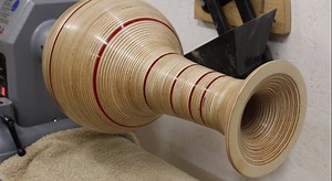 Making unique vase from plywood and perspex