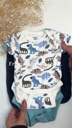 Baby clothes full of newborn memories, turned into a keepsake sweater for dad 🤎 Every stitch holds late nights, tiny outfits, and those first moments that go by too fast. #babyclothing #newbornoutfit #keepsake #dadlife #babymemories