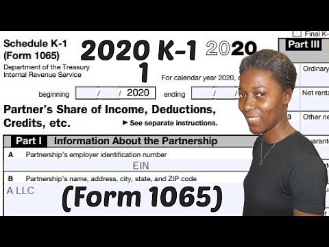 How to Complete 2020 Form 1065 Schedule K-1-Part 1