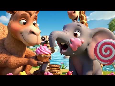 Camel & Friends Throw a Surprise Party for Elephant 🐘 | Fun Kids Cartoon Story