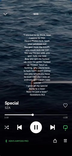 Special -Sza #sos #sza #lyrics #ctrl #rnb | Special - SZA